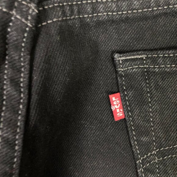 NWOT Vintage Y2K Levi's 505 Regular Fit Jeans Men's 31 x 34 Fits 30 x 32 Black - Picture 5 of 14